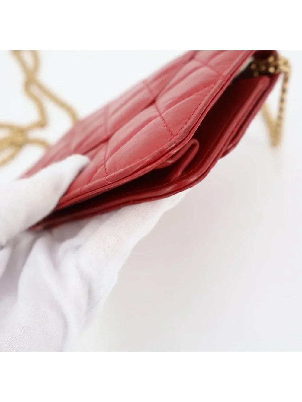 Chanel Quilted Aged Calfskin Reissue 2.55 Wallet on Chain Shoulder Bag